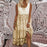 Women Retro Printed Floral Maxi Dress