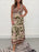Bohemian retro printed maxi dress