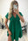 Tiered Ruffle Blouse V-Neck Mini Dress