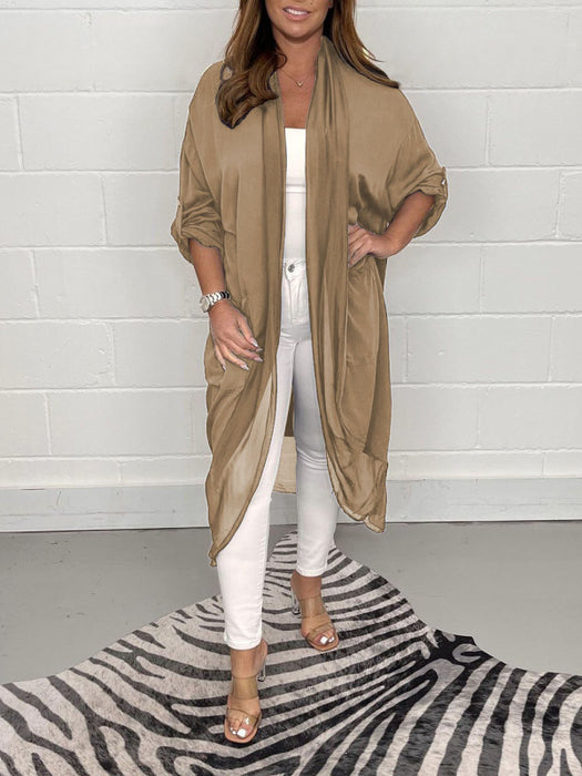 All Saints Style Silk Tops Cardigan