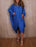 Bohemian Solid Colour  Loose V-Neck Dress