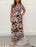 Bohemian retro printed maxi dress