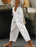 Women's Cotton Linen Lace Pocket Casual Pants