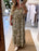 Bohemian retro printed maxi dress