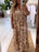 Bohemian retro printed maxi dress