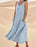 Women's Sleeveless Pocket Cotton Linen Dress