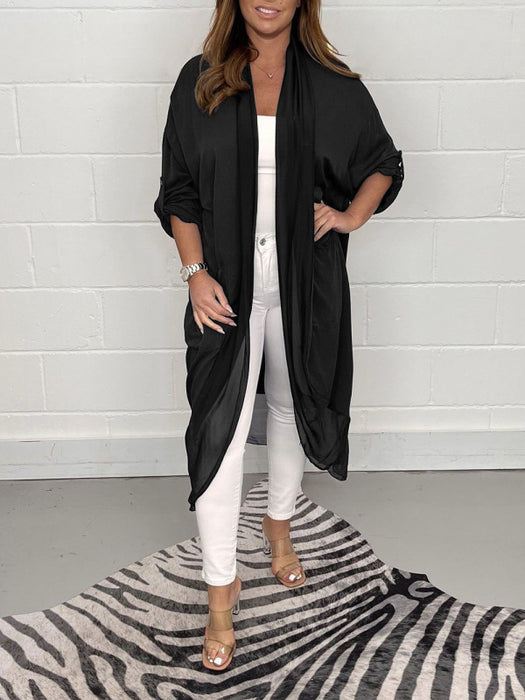 All Saints Style Silk Tops Cardigan