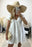 Tiered Ruffle Blouse V-Neck Mini Dress